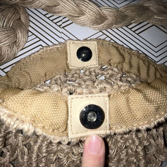 Woven Straw‎ Bag Braided Jute Shoulder Handbag - Picture 5 of 11